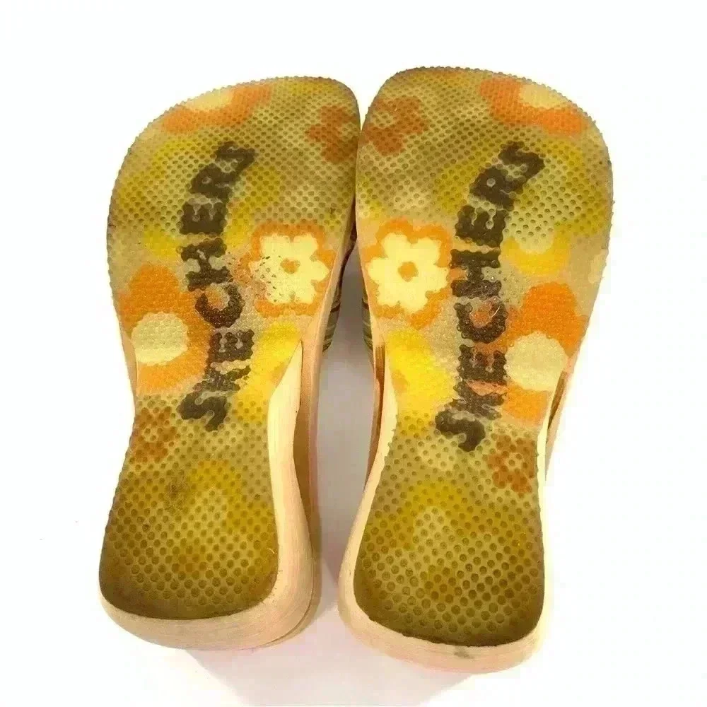 Something else from sketchers sandal 10 multicolored canvas foam vintage 90s y2k
